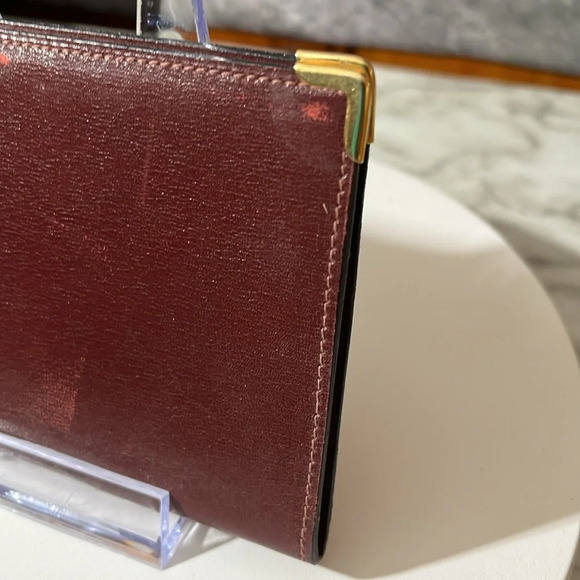 Gucci Vintage Burgundy Leather Passport Wallet From The 80s - Picture 3 of 16